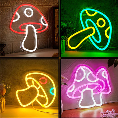 LED Neon Mushroom USB 3DLight