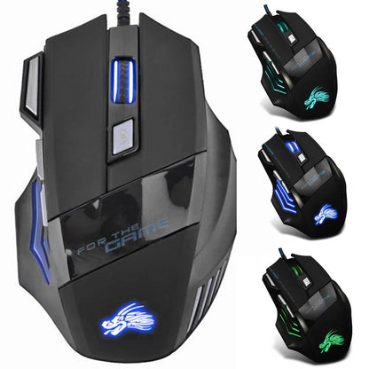 Wired Gaming Mouse 7-Color Backlight 5500 DPI