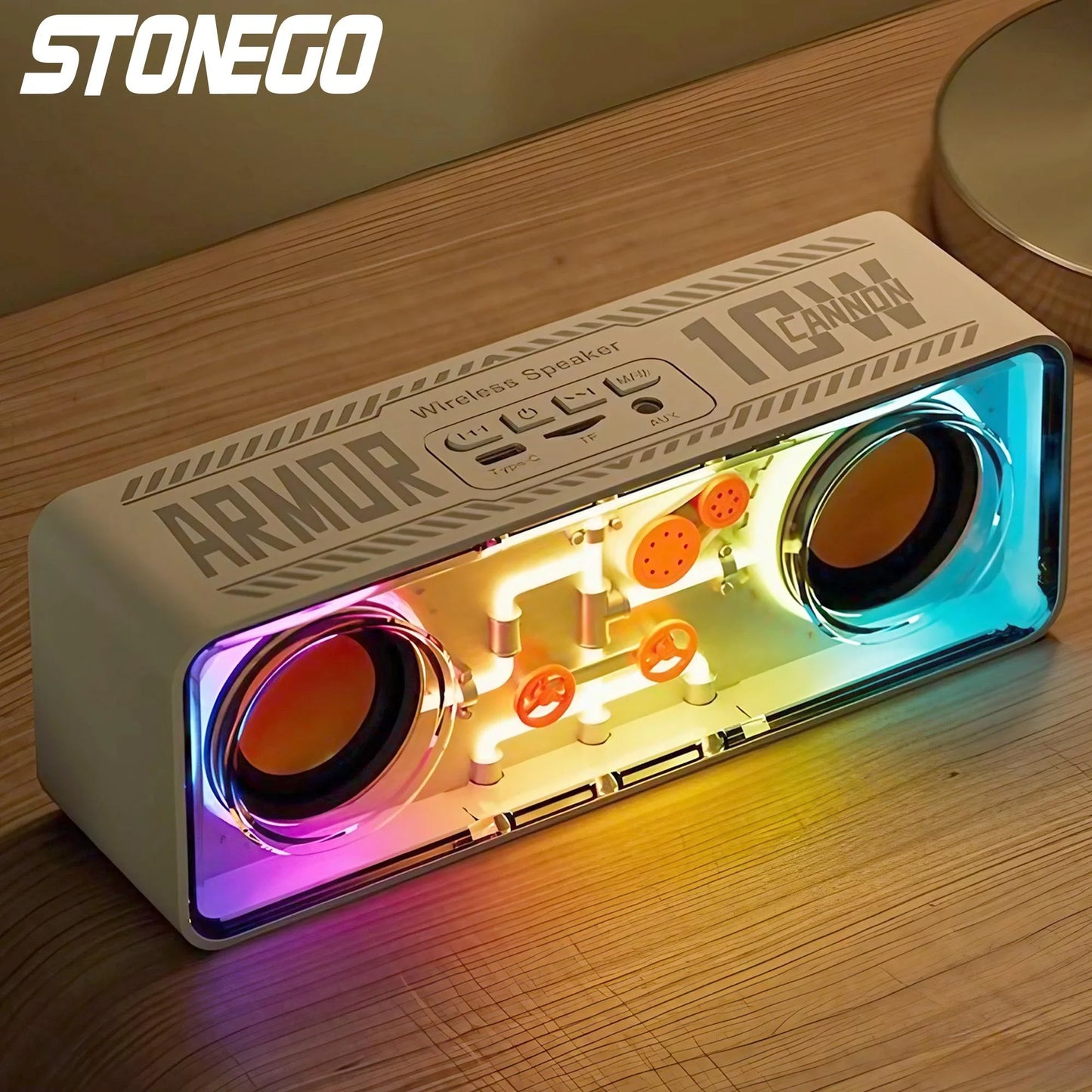 STONEGO 1PC Punk Style Dual Speakers