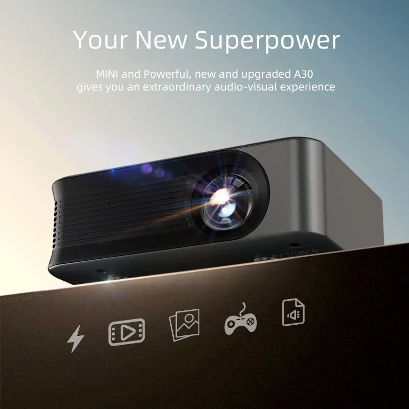 A30C Portable 3D Home MINI Projector for Home Cinema