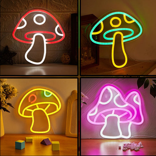 LED Neon Mushroom USB 3DLight