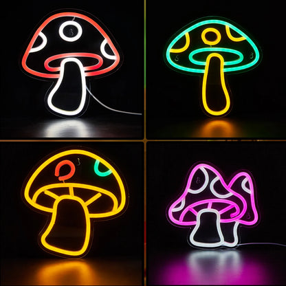 LED Neon Mushroom USB 3DLight