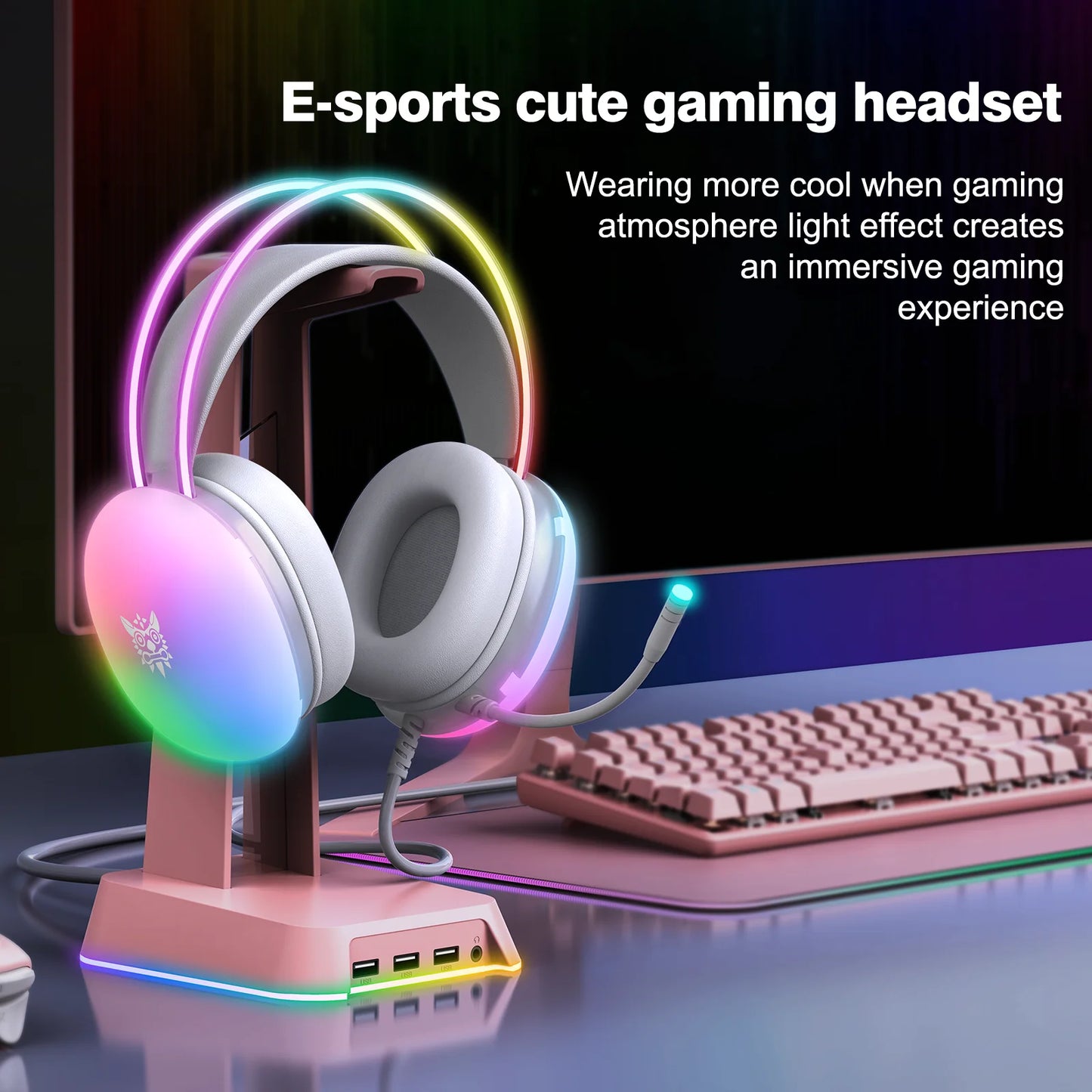 ONIKUMA 2024 New Headset Full RGB